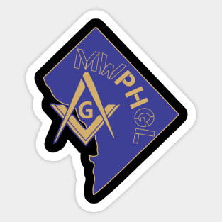 MWPHGLDC - Blue & Gold Sticker